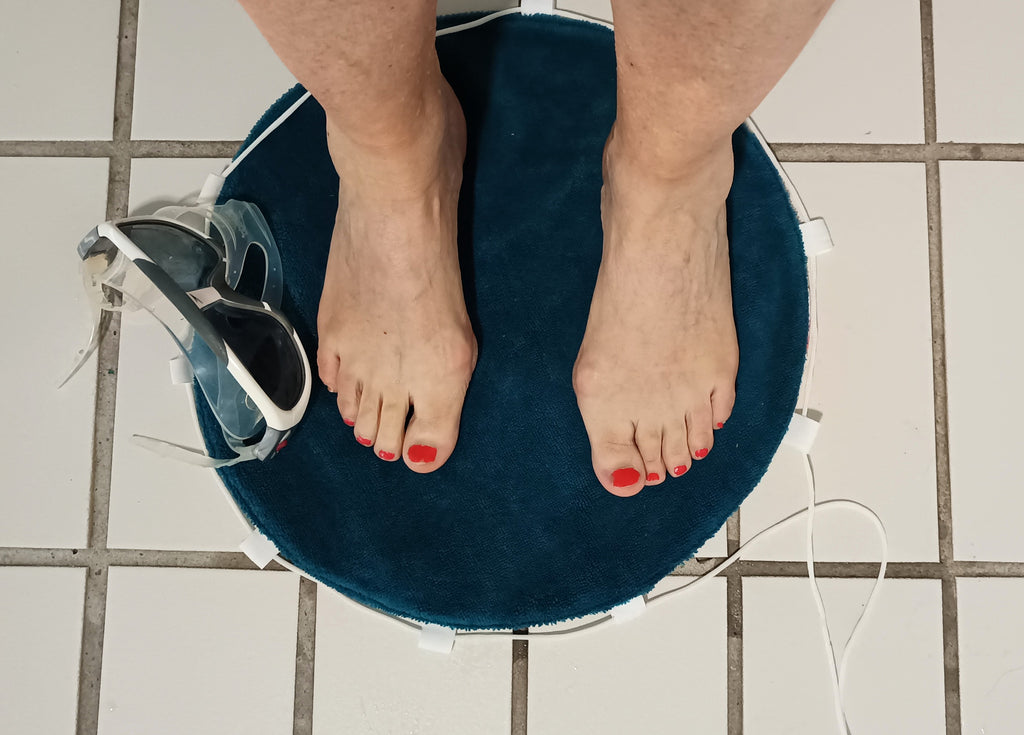 Le tapis pieds secs pour sport aquatique